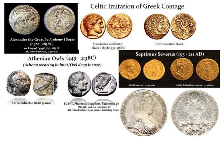 A collage of different coins

AI-generated content may be incorrect.