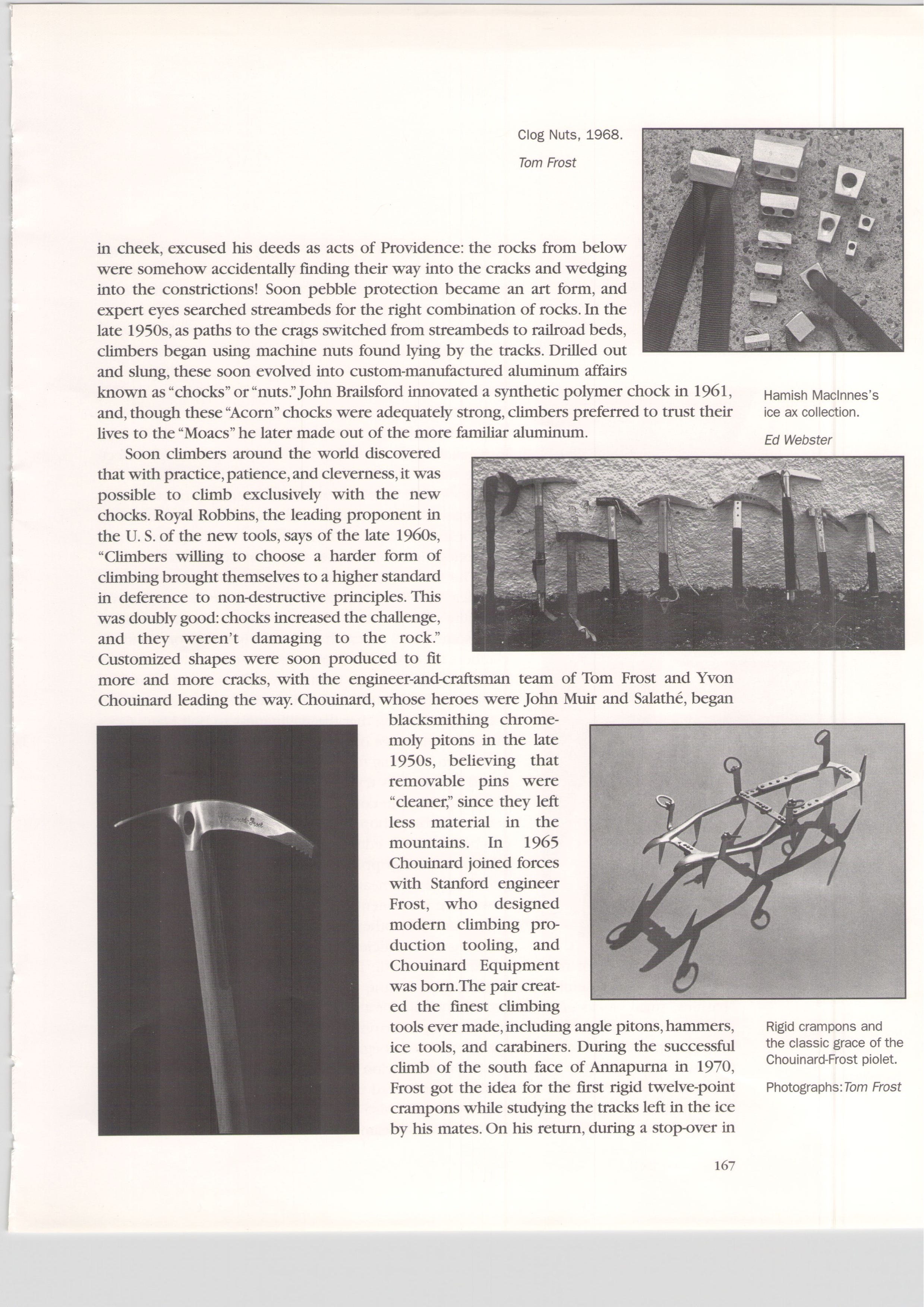 Big wall history book notes (1994) - by John Middendorf