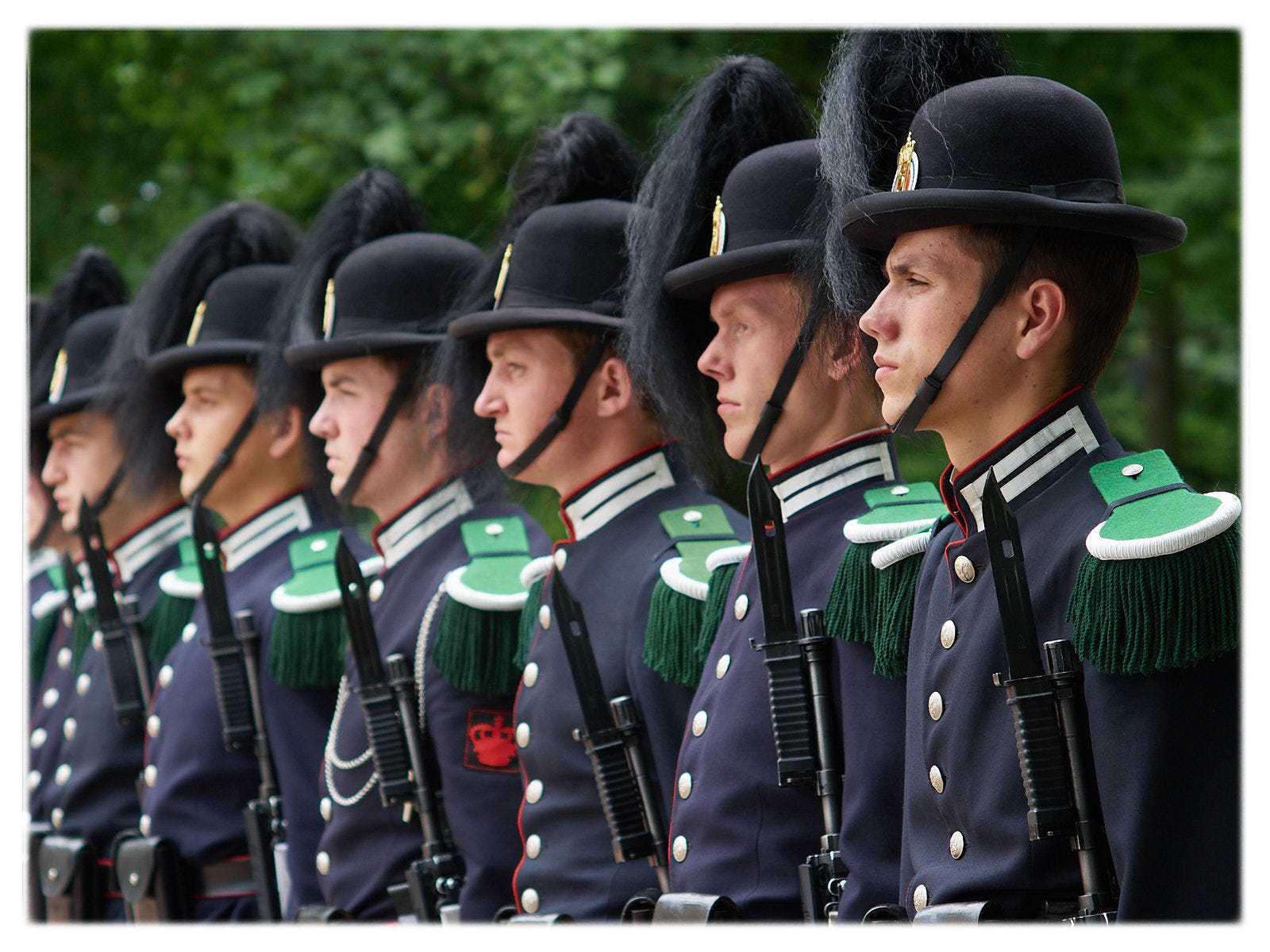 Changing of the guard at the Royal Palace in Oslo