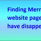 Finding Mermaid website pages which have disappeared. 