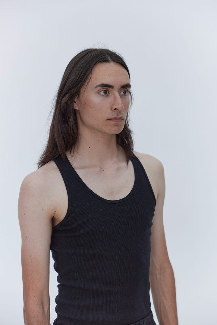 lol my farmers tan is so loud. very sweaty but the hair looks good.