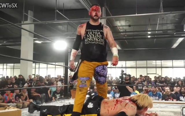 [Screenshot: Beverly and Wakamatsu back in the ring]