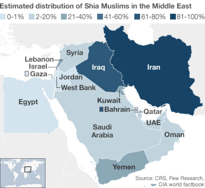 Present day Shia population distribution, taken from https://ichef.bbci.co.uk/news/800/media/images/71867000/gif/_71867719_mid_east_shia_464map.gif