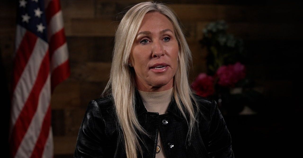 Marjorie Taylor Greene tells Collins what she wants to hear from Trump