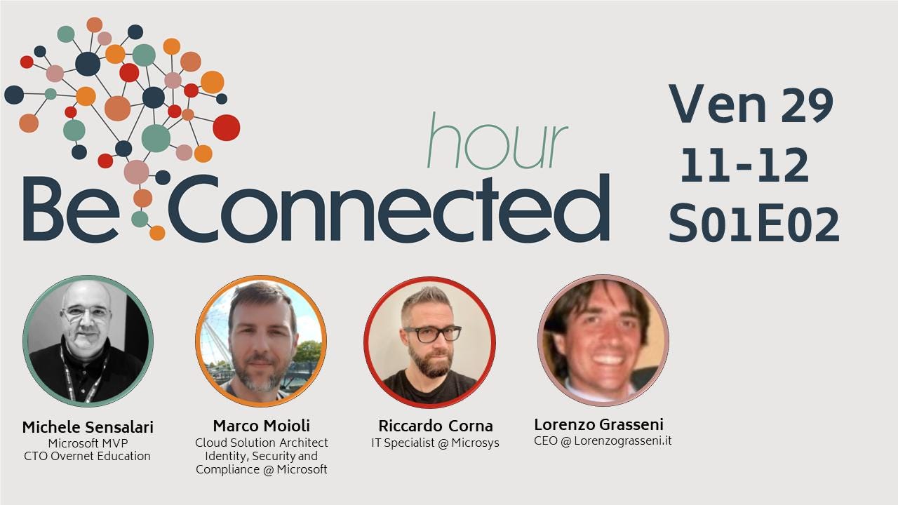 Locandina Be Connected Hour SEC 29 Aprile 2022 Locandina Be Connected Hour SEC 29 Aprile 2022