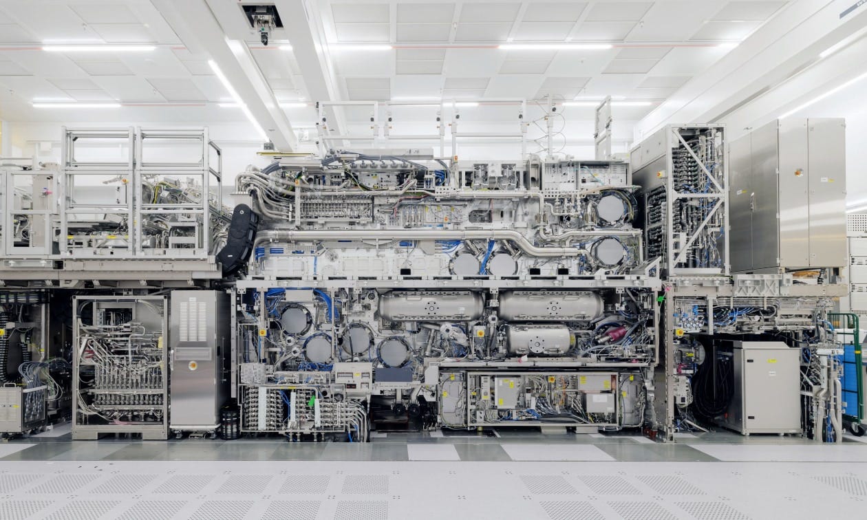 ASML’s extreme ultraviolet lithography machines have more than 100,000 parts and sell for up to $400 million. 