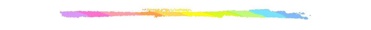Pastel rainbow colored brush stroke