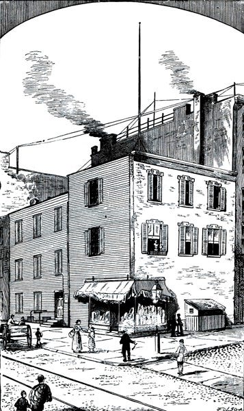 House and store of Fredericka Mandelbaum.