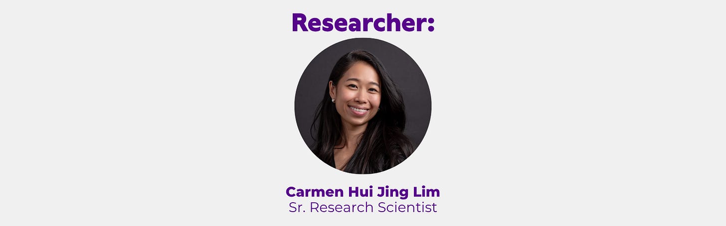 Image. Carmen Hui Jing Lim, Senior Research Scientist Image. Carmen Hui Jing Lim, Senior Research Scientist