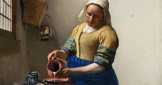 OBRA DE ARTE DA SEMANA: A leiteira, de Vermeer – Artrianon