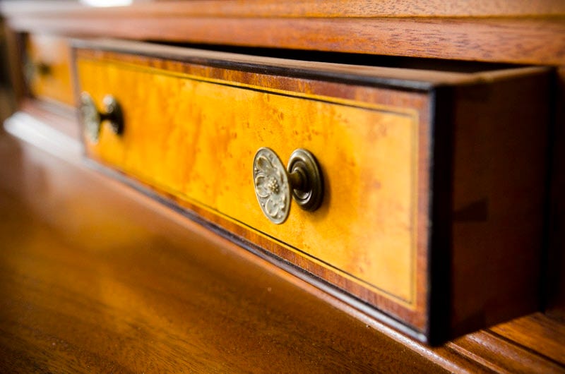 Phil Lowe Furniture With Bird'S Eye Maple Dovetail Drawer