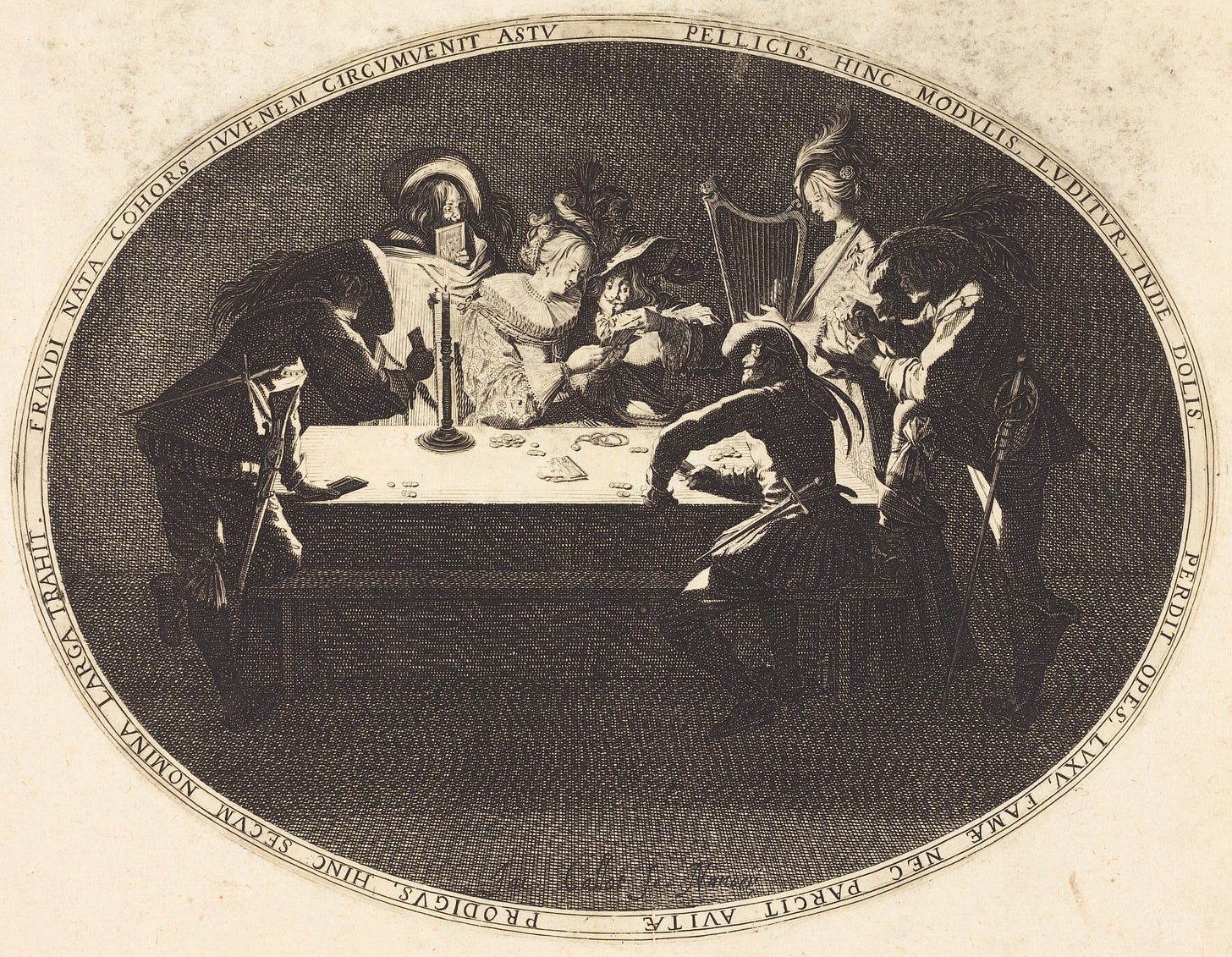 "The Card Players" by Jacques Callot