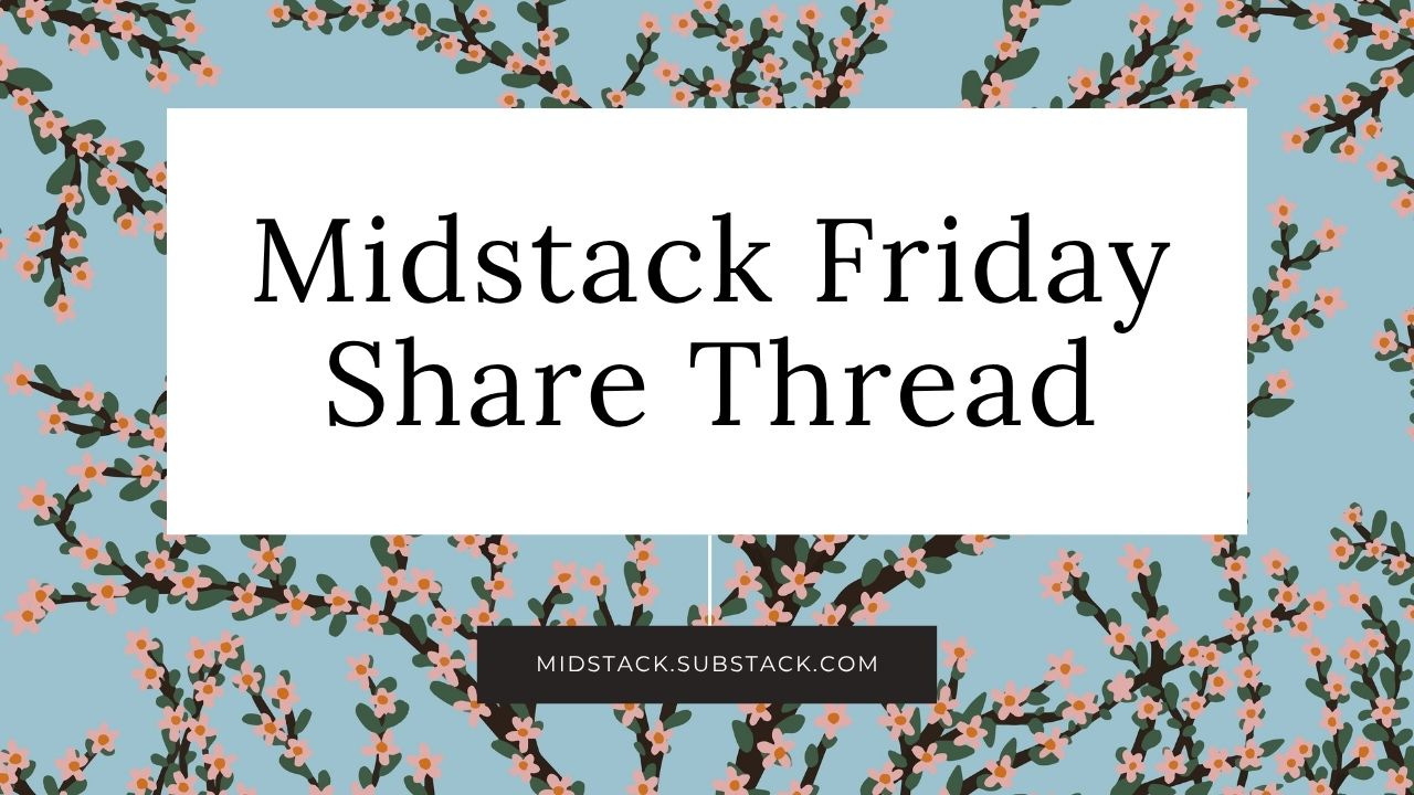 It's Time For Our Weekly Share Thread - by Jessica Smock