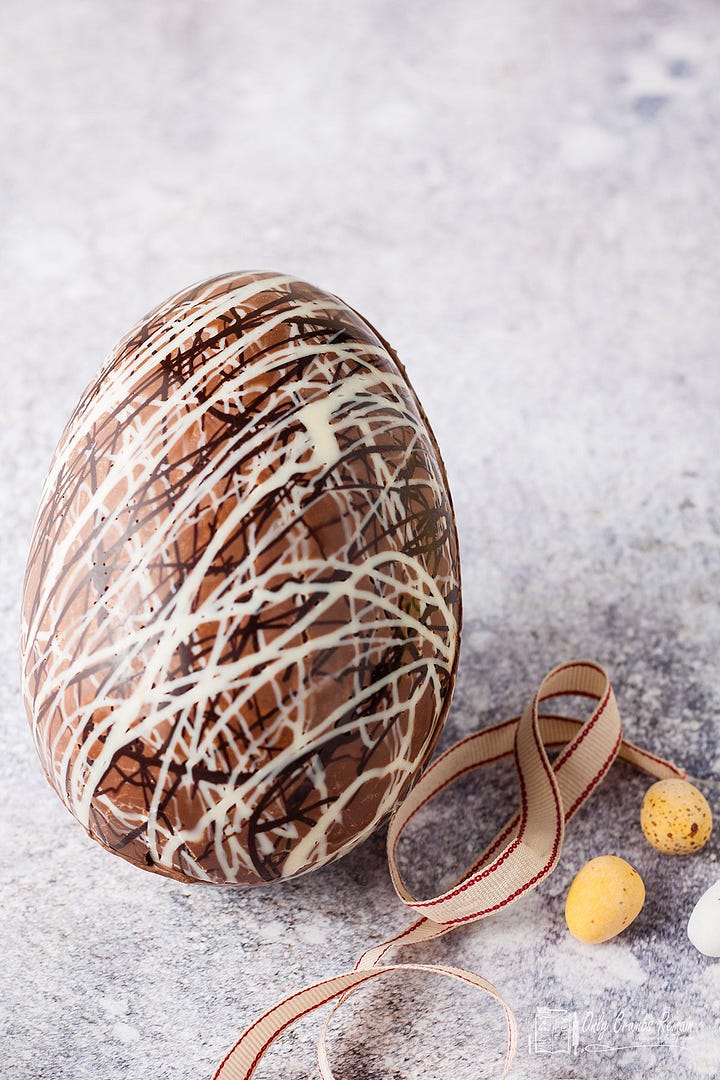 Selection of homemade easter eggs