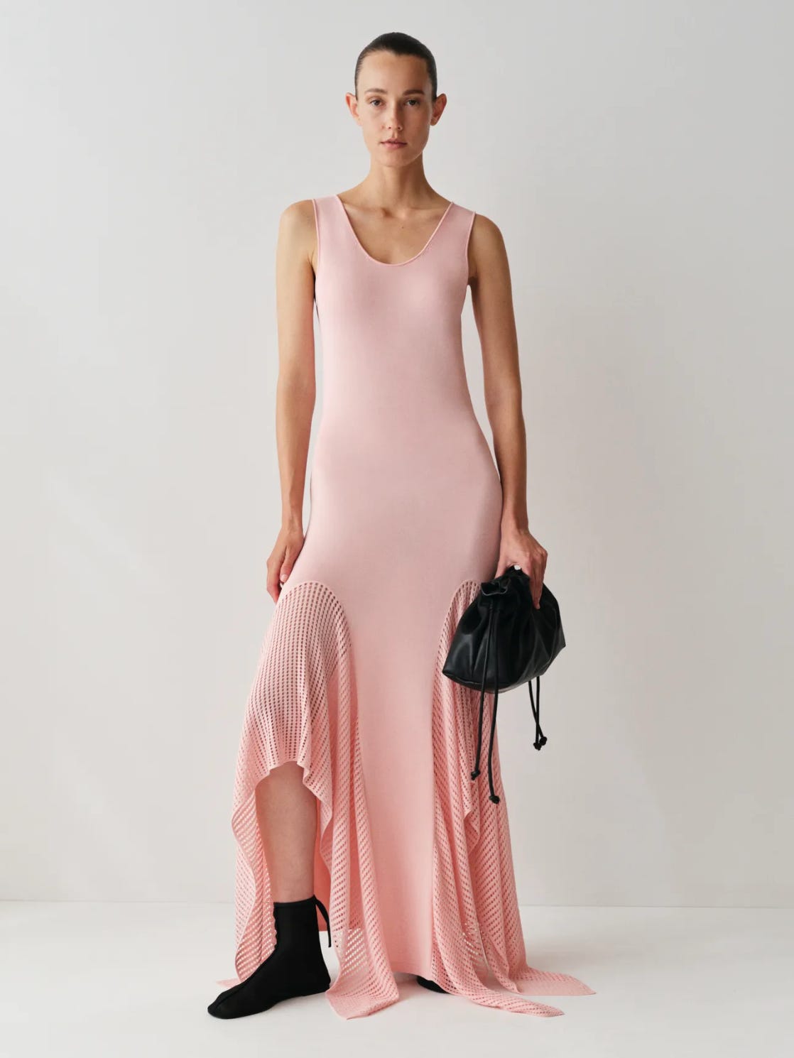 pink dress black accessories Short Black Velvet Homecoming Dress with Pink Ribbon Black/Hot Pink / 1 main image 1