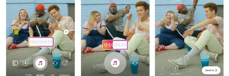 Instagram stories music