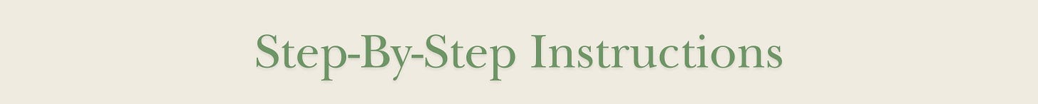 Step-By-Step Instructions.