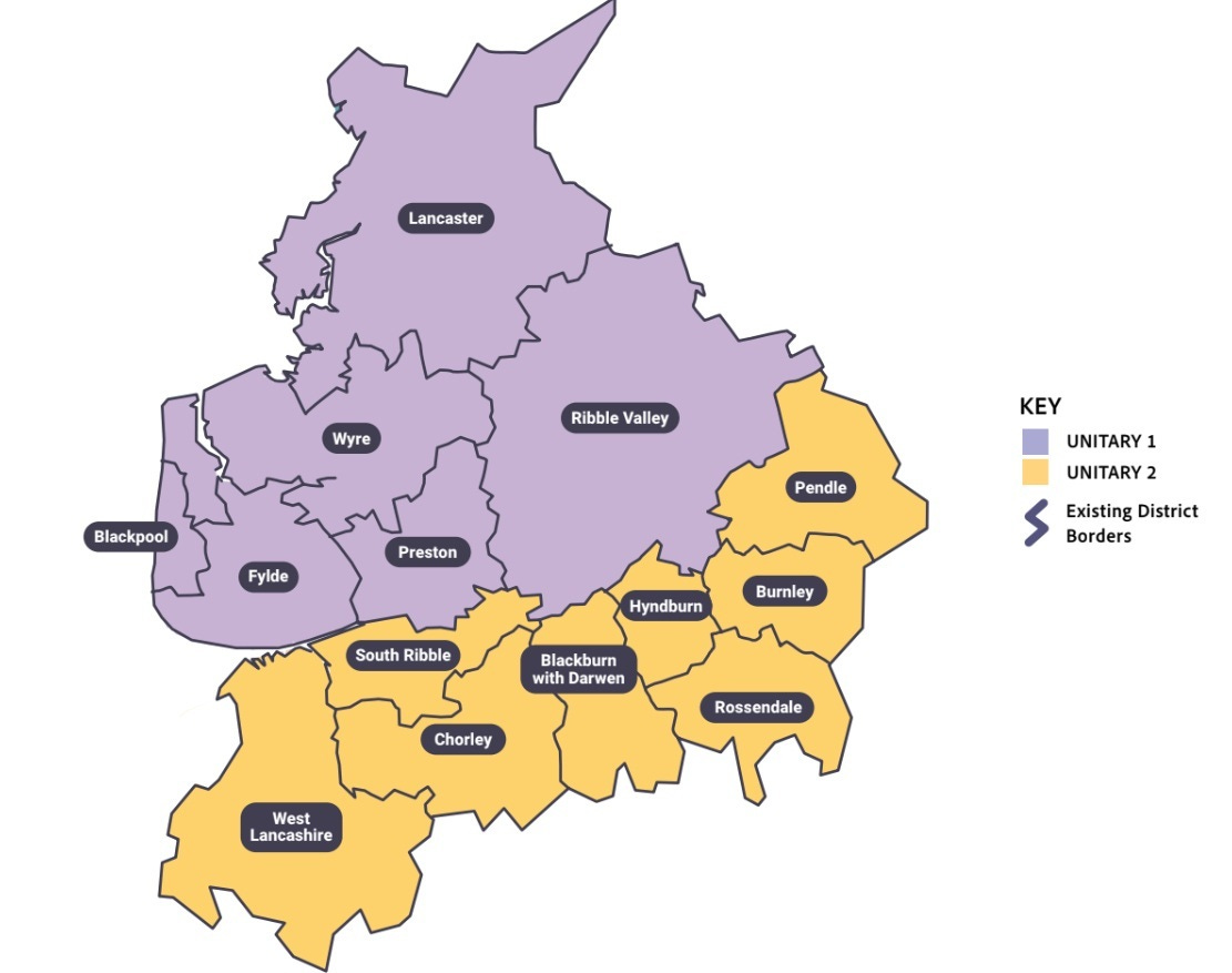 Lcc Structure Chart Lancashire County Council decides the best way to abolish itself
