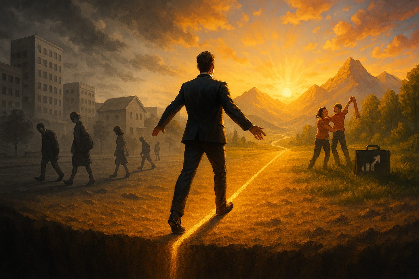 AI generated image for prompt: Dramatic scene of a determined...