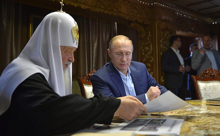 With Patriarch Kirill of Moscow and All Russia