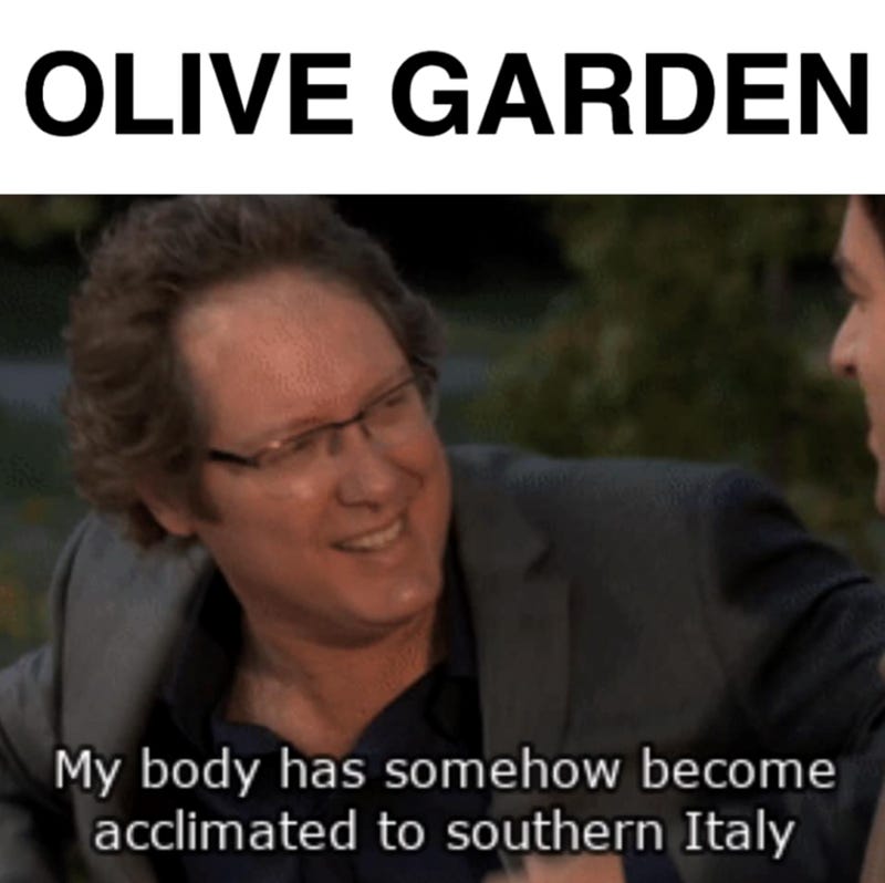 25+ Olive Garden Memes That Will Fill up on Unlimited Breadsticks -  Memebase - Funny Memes