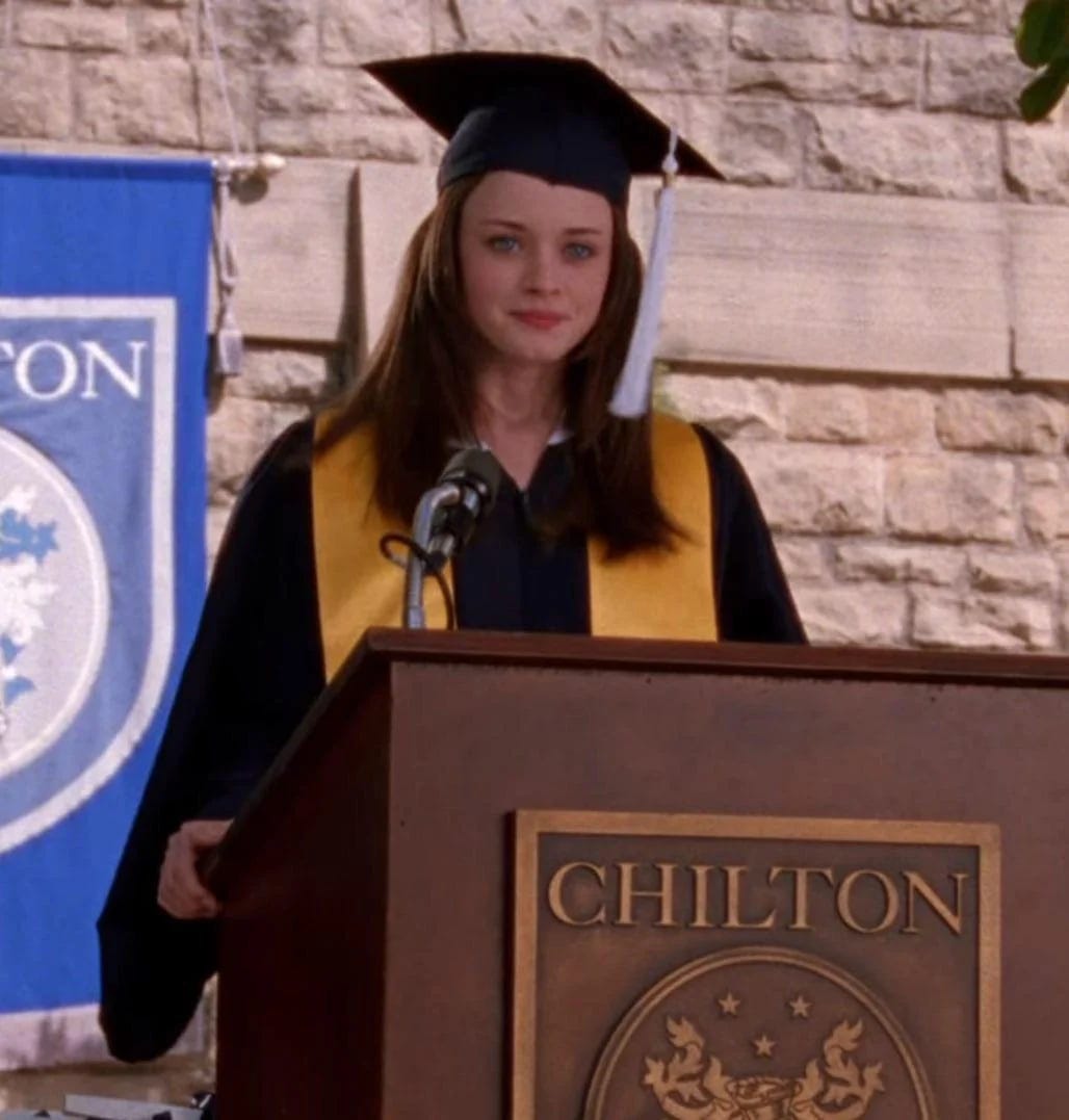 Notes on Rory Gilmore's commencement speech Notes on Rory Gilmore's commencement speech