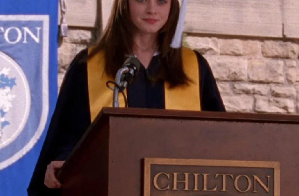 Notes on Rory Gilmore's commencement speech Notes on Rory Gilmore's commencement speech