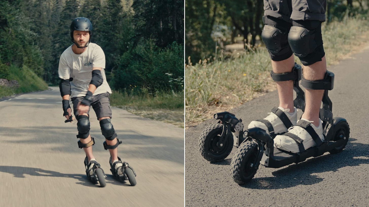 SKWHEEL : des skis électriques tout-terrain révolutionnaires pour glisser  dans la ville