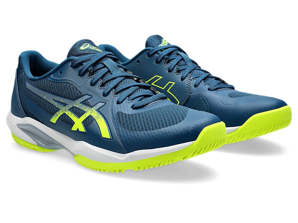 Image 2 of 8 of Hombre-Mako-Blue/Safety-Yellow-SOLUTION-SWIFT-FF-2-CLAY-Zapatillas-de-tenis-para-hombre