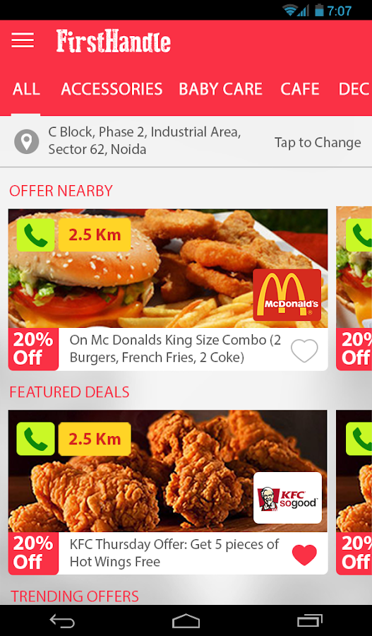 FirstHandle - Deals on the go!- screenshot FirstHandle - Deals on the go!- screenshot