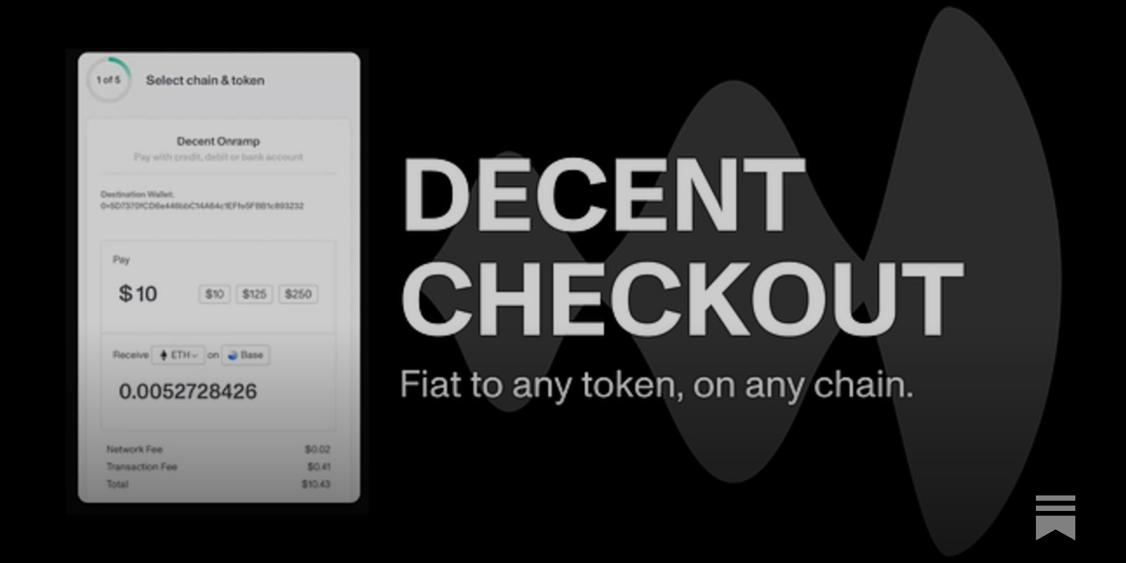 Introducing Decent Checkout: Fiat to Any L2 and Destination Actions