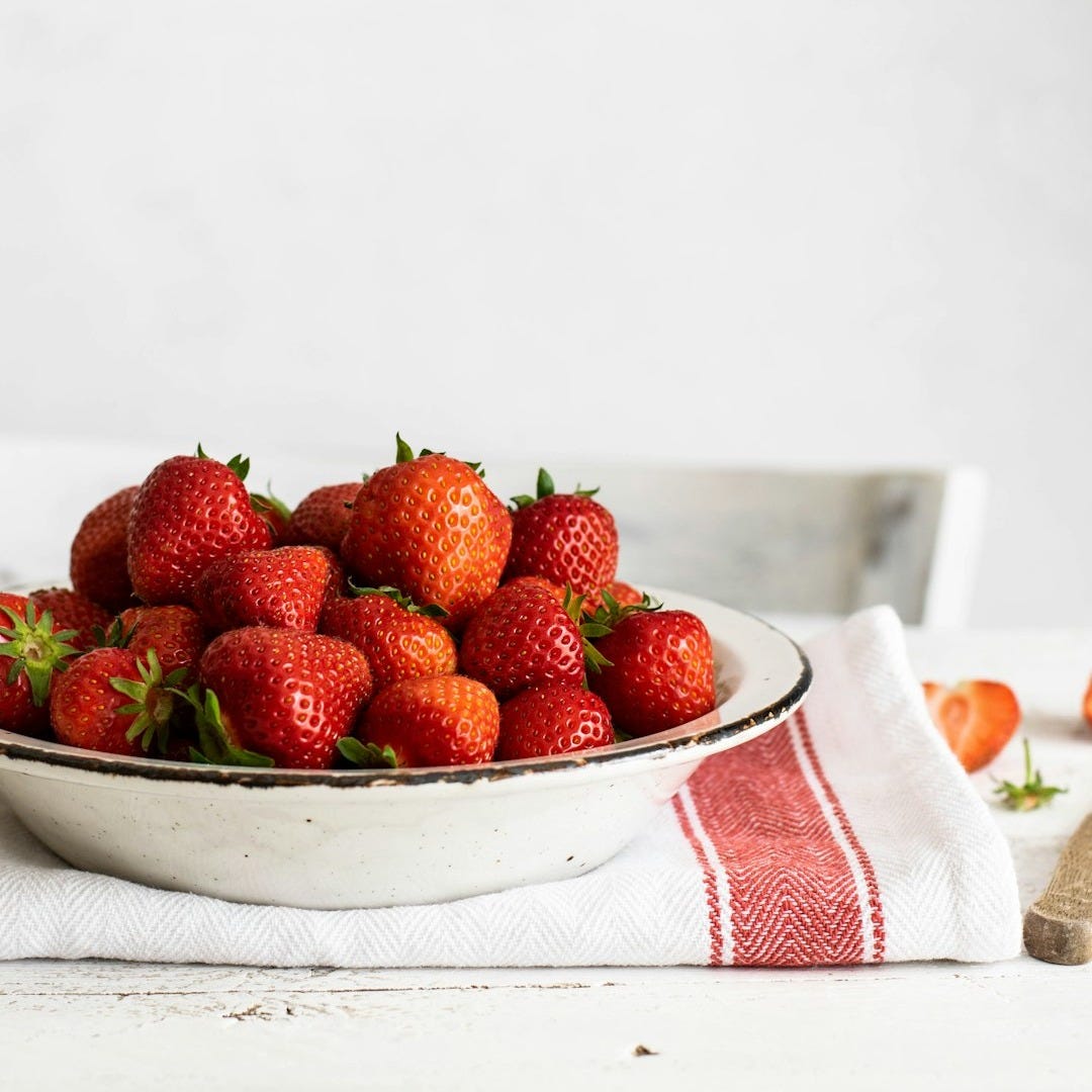bowl of strawberries