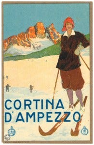 Carlo Pellegrini - Cortina d'Ampezzo 1923 - Civica Raccolta delle Stampe Achille Bertarelli - Sforzesco Castle - Milan. Municipality of Milan