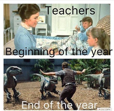 teachers at the beginning vs end of year : Second Language Stategies
