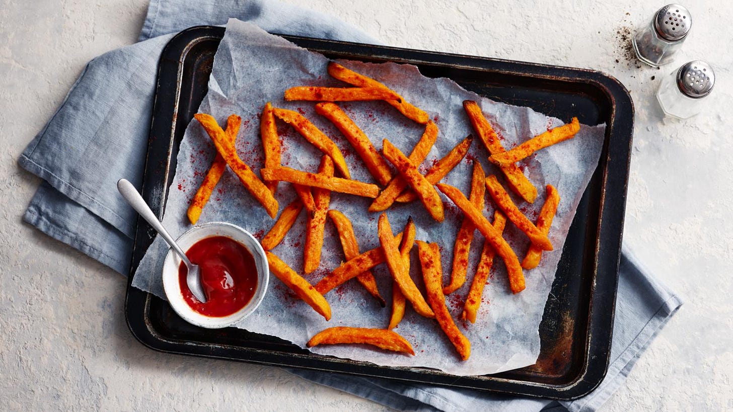 Spicy Baked Sweet Potato Fries