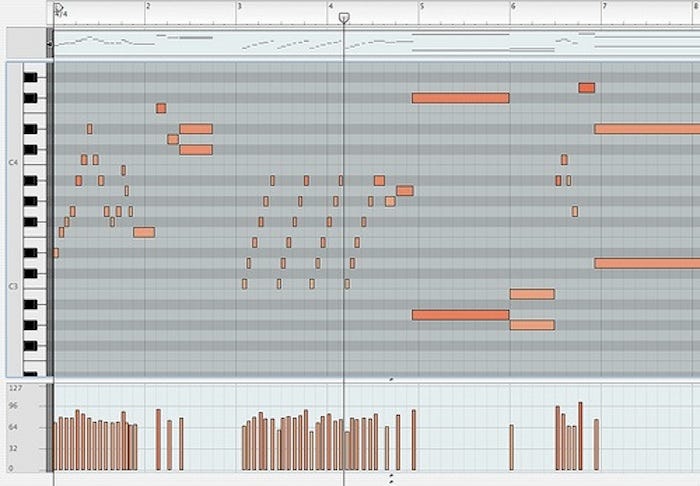 MIDI piano roll - extreme TUBS MIDI piano roll - extreme TUBS