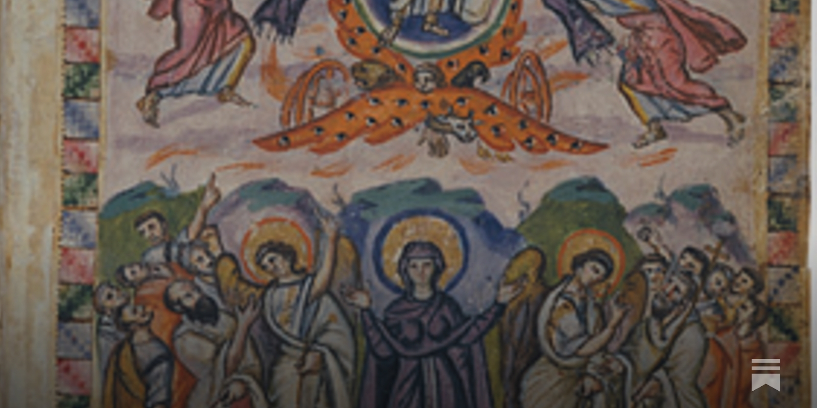 The Sublime Image of the Ascension from the Rabbula Gospels, image size:1600x800