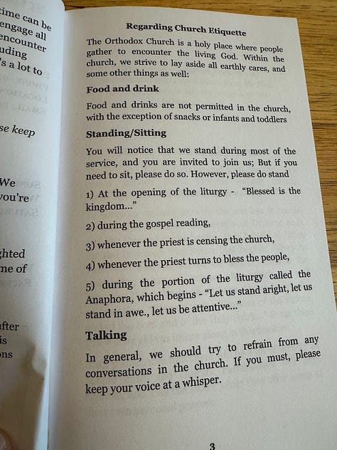 Photos of a liturgy guide