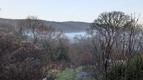 The view from my writing room and the Devonshire coast