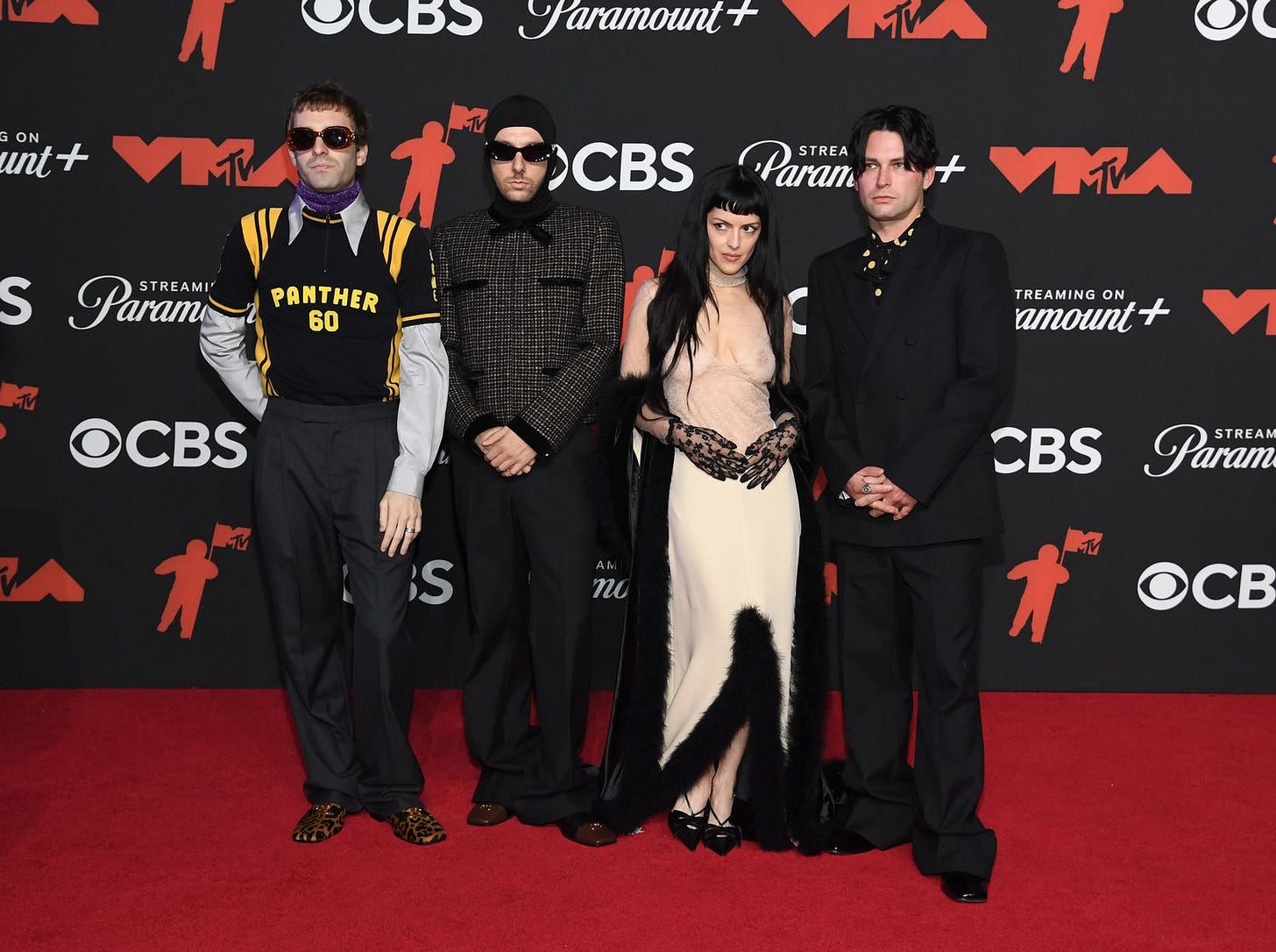 The Marias's María Zardoya On Her “1950s Art Deco Gothic Bride” Valentino  Look at the 2025 VMAs | Vogue