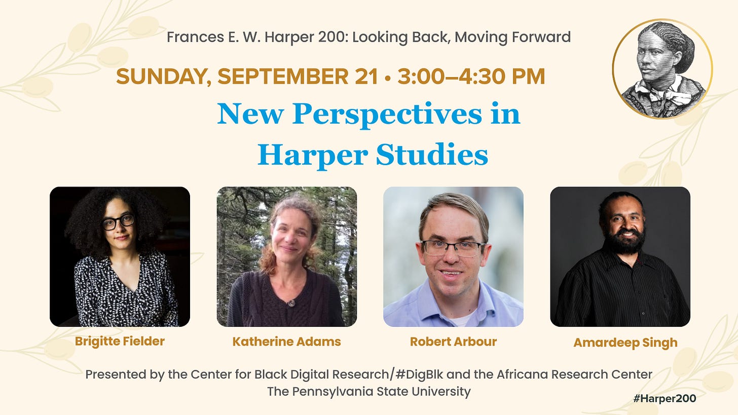  3:00 pm – 4:30 pm       Panel 4 – New Perspectives in Harper Studies