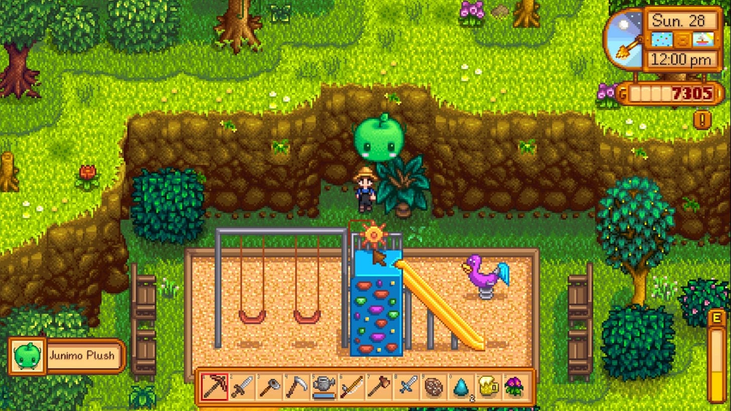Just found out about the secret junimo plush! : r/StardewValley