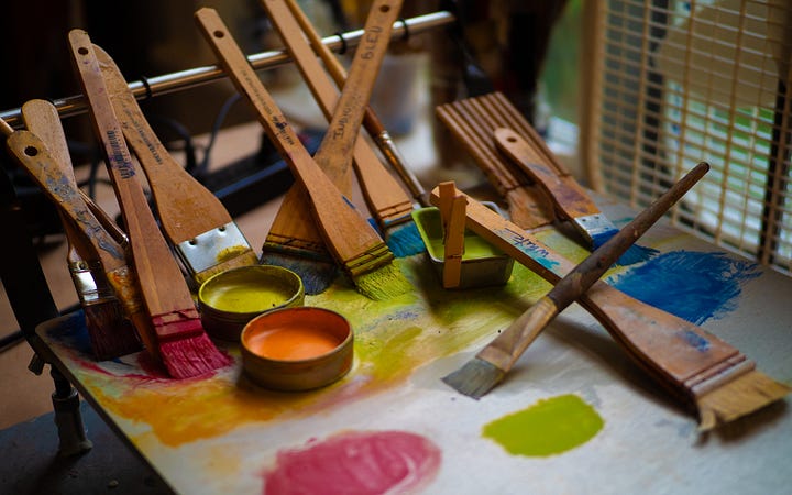 Artwork at Torch and Palette