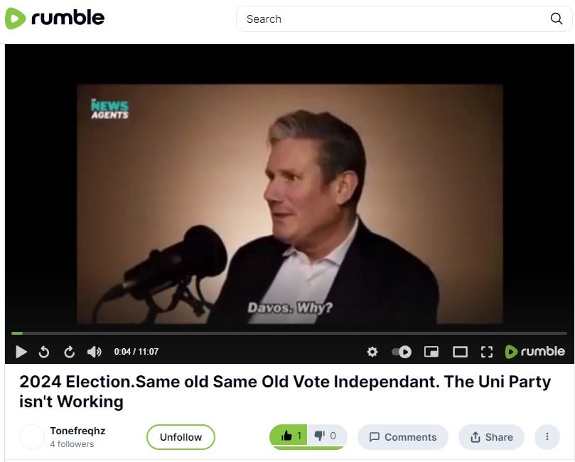 2024 Election.Same old Same Old Vote Independant. The Uni Party isn't Working!