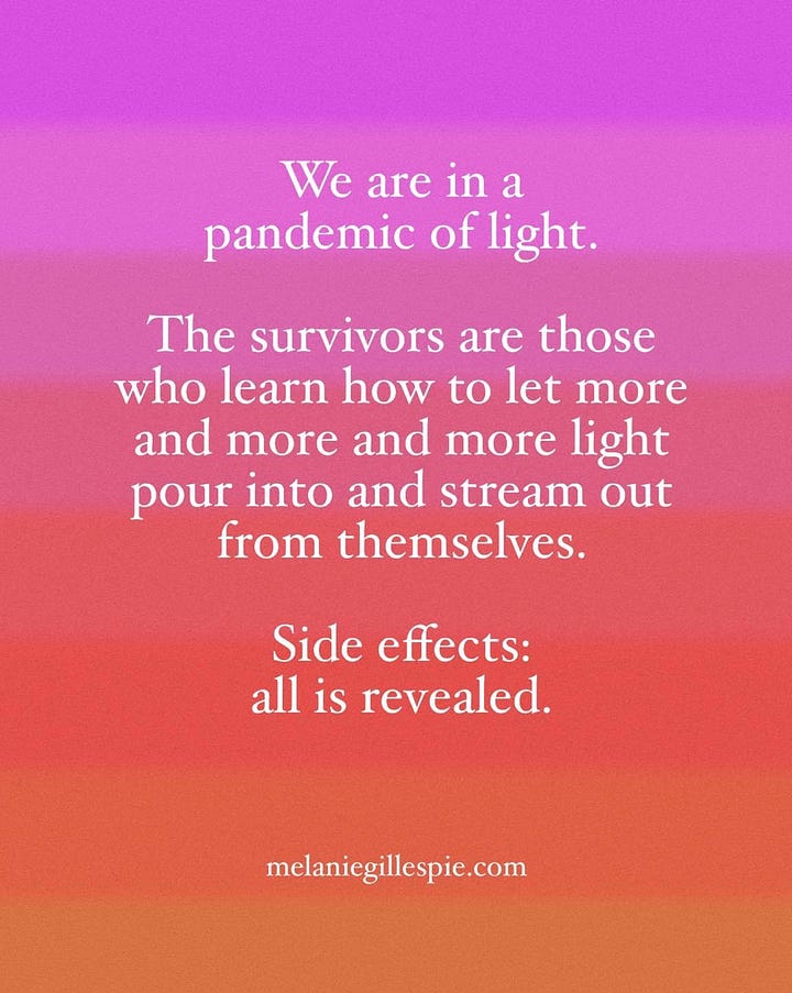 We are in a pandemic of light. There is and will be NO BIFURCATION or splitting of worlds.