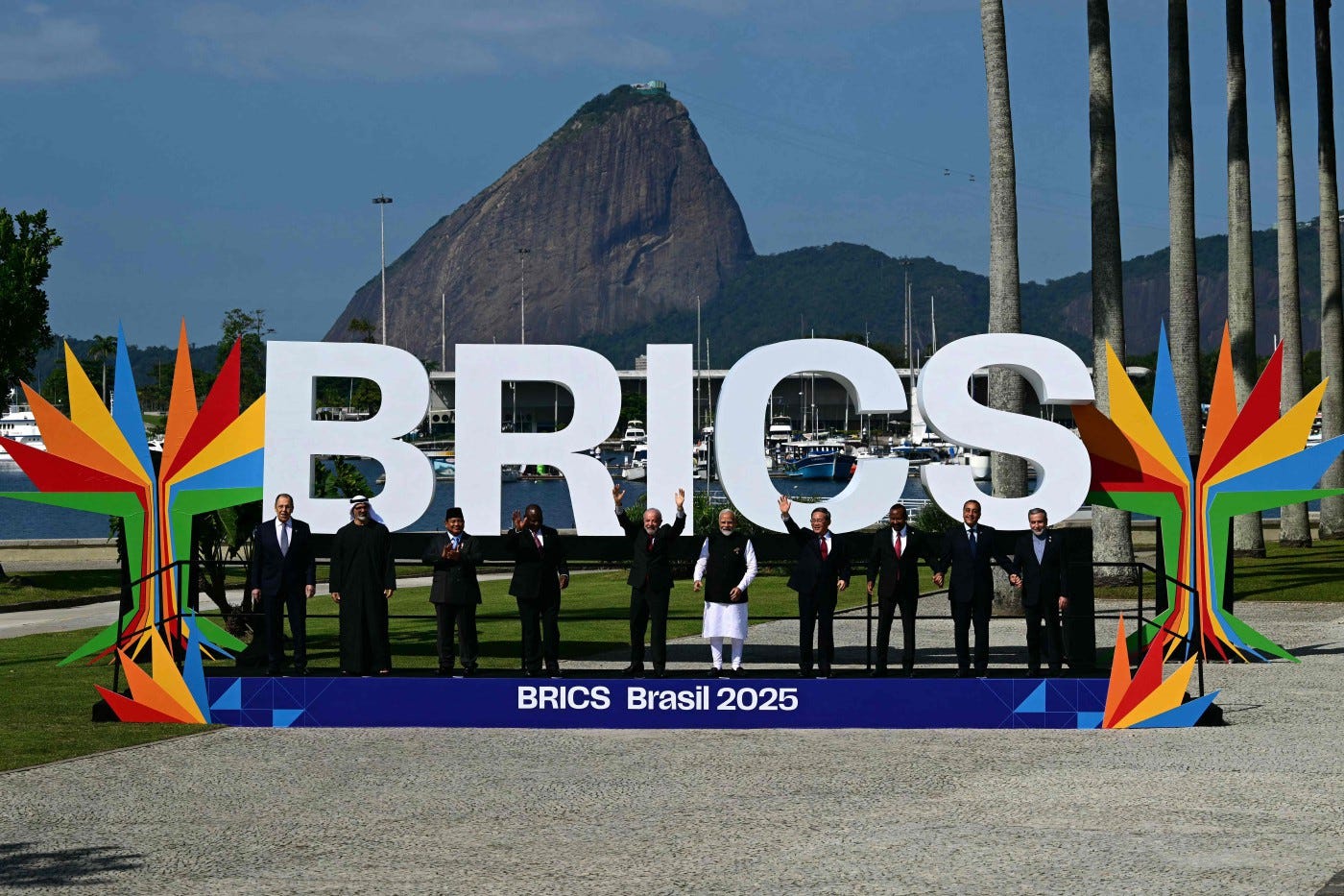 Leaders of BRICS pose for a family photo during the BRICS summit in Rio de Janeiro, Brazil, on July 6, 2025. Leaders of BRICS pose for a family photo during the BRICS summit in Rio de Janeiro, Brazil, on July 6, 2025.