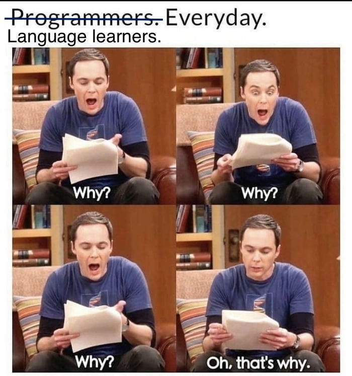 language meme on Tumblr
