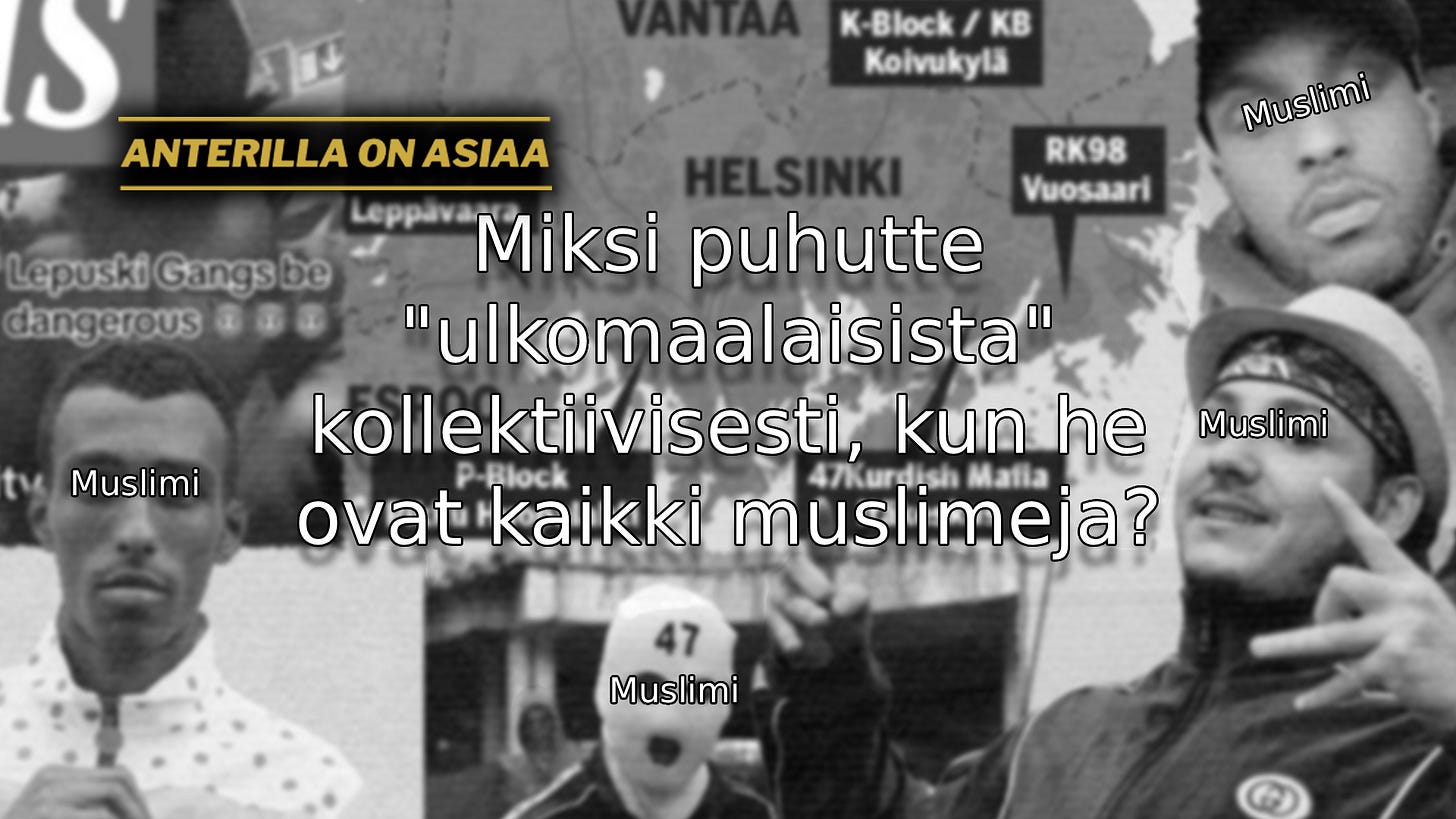 Puhutaan ”ulkomaalaisista”, ”väestönvaihdosta” tai ”maahanmuuttajista” – mutta ei uskalleta sanoa suoraan, mistä ongelmat kumpuavat. Puhutaan ”ulkomaalaisista”, ”väestönvaihdosta” tai ”maahanmuuttajista” – mutta ei uskalleta sanoa suoraan, mistä ongelmat kumpuavat.