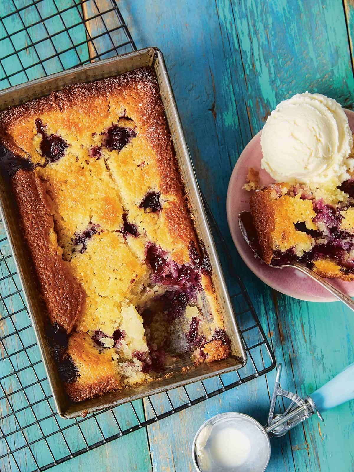One-Bowl Blueberry Buckle
