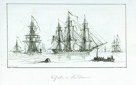 The_Marine_sketch_book_by_H._Moses_1826._Vessels_in_the_Downs_RMG_PU7931 The_Marine_sketch_book_by_H._Moses_1826._Vessels_in_the_Downs_RMG_PU7931